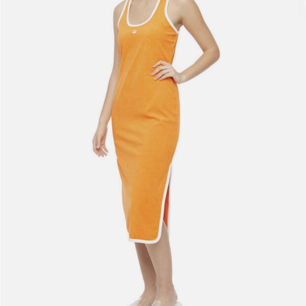 Juicy Couture Orange Towel Terry Cloth Dress Swimsuit Cover Up Size XL